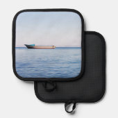 Ruhiges Schiff Topflappen (Vorderseite/Rückseite)
