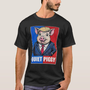 Ruhiges Schweinchen politisches Meme  T-Shirt