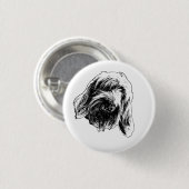 Ruhiges Spinone-Abzeichen Button (Vorne & Hinten)