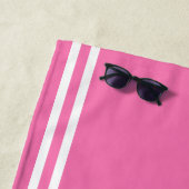 Ruhiges Strandgesicht "Lippen" Hot Pink Beach Hand Strandtuch (Beispiel)