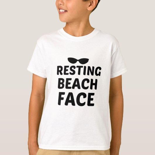 RUHIGES STRANDGESICHT T-Shirt (Vorderseite)