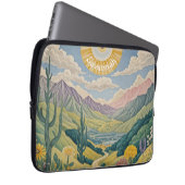 Ruhiges Tal: Pastelllandschaft Laptopschutzhülle (Vorne Rechts)