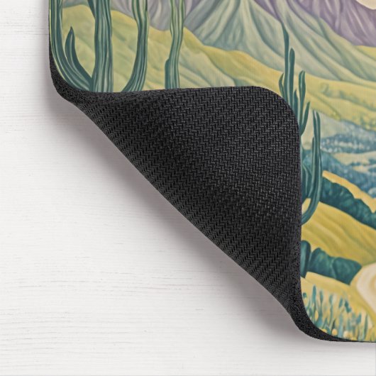 Ruhiges Tal: Pastelllandschaft Mousepad (Ecke)