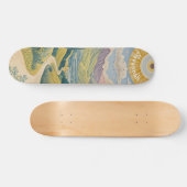 Ruhiges Tal: Pastelllandschaft Skateboard (Horizontal)