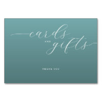 Ruhiges Teal-Minimalist-Danksagungs-Schild