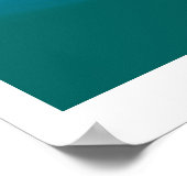 Ruhiges Teal-Spa-Zimmer Poster (Ecke)