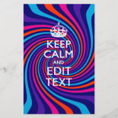 Ruhiges und Behalten Sprichwort auf mehrfarbigem S Briefpapier (Vorderseite)