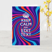 Ruhiges und Behalten Sprichwort auf mehrfarbigem S Karte (Gelbe Blume)