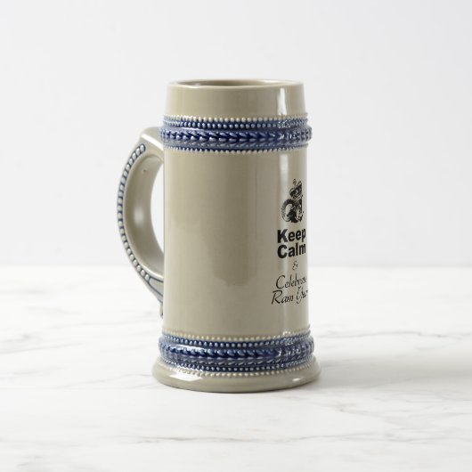 Ruhiges und feierliches Ram Year BS behalten Bierglas (Vorderseite Links)