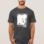 Ruhiges und starkes Logo-Shirt - Dunkelheit T-Shirt (Vorderseite)