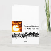 Ruhiges Wasser Karte (Rückseite)