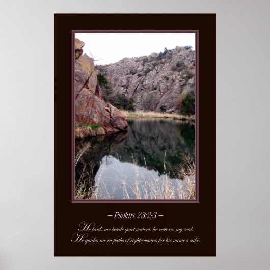 Ruhiges Wasser Poster (Vorne)