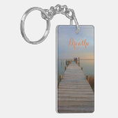 Ruhiges Wasser Schlüsselanhänger (Vorderseite links)