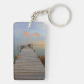 Ruhiges Wasser Schlüsselanhänger (Rückseite)