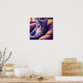 RuhigeTabbyKatze Poster (Küche)