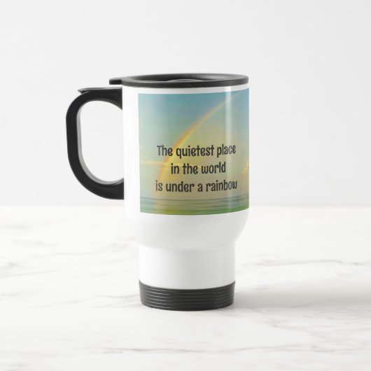 Ruhigste Ort Isolierter Becher Reisebecher (Links)