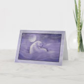 Ruhle Winter Polar Bären Ferienkarte Feiertagskarte (Vorderseite)