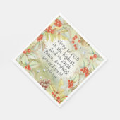 Ruhm 14 zum Gott im höchsten, Weihnachten Luke 2 Serviette (Ecke)