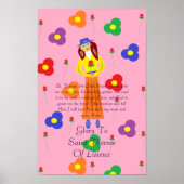 Ruhm an die Heilige Therese von Lisieux Poster (Vorne)