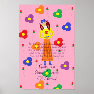 Ruhm an die Heilige Therese von Lisieux Poster