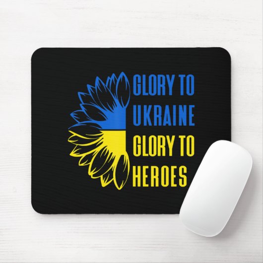 Ruhm an die Ukraine Ruhm an Helden ukrainisches Mo Mousepad (Mit Mouse)