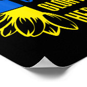 Ruhm an die Ukraine Ruhm an Helden ukrainisches Mo Poster (Ecke)