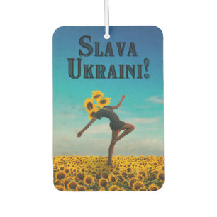 Ruhm an die Ukraine! Slava Ukraini! Autolufterfrischer