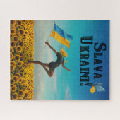 Ruhm an die Ukraine! Slava Ukraini! Jigsaw Puzzle (Horizontal)