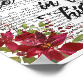 Ruhm an Gott auf der Seite des höchsten Bibelverse Poster (Ecke)