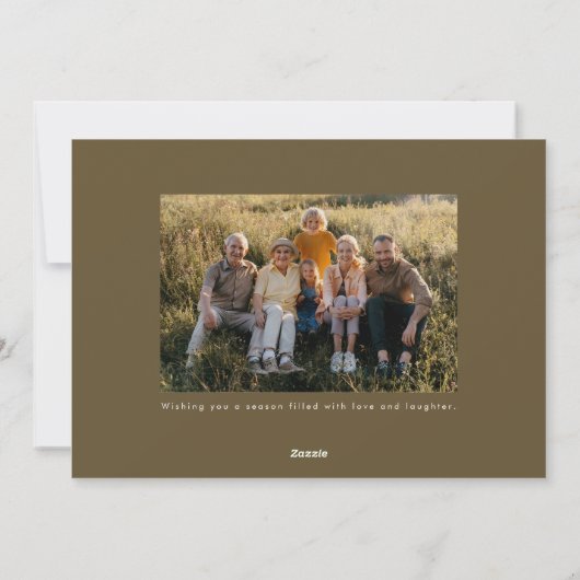 Ruhm an Gott Elegantes religiöses Foto Weihnachten (Rückseite)