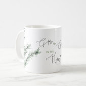 Ruhm an Gott im höchsten Foliage Kaffeetasse (Vorderseite Links)