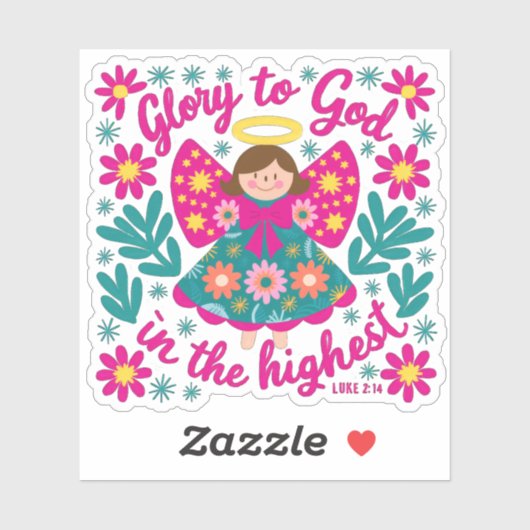 Ruhm an Gott Sticker (Blatt)