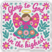 Ruhm an Gott Sticker (Vorderseite)