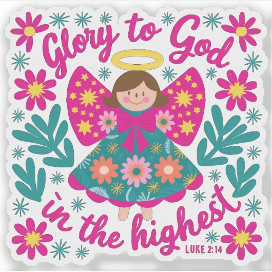 Ruhm an Gott Sticker (Vorderseite)