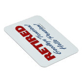 Ruhm: Auf Wiedersehen Tension Hallo Pension | Blau Magnet (Rechte Seite)