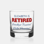 Ruhm: Auf Wiedersehen Tension Hallo Pension Name Whiskyglas (Vorderseite)