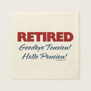 Ruhm: Auf Wiedersehen Tension Hallo Pension! Serviette