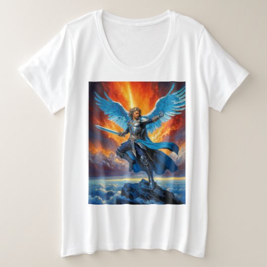 Ruhm der Flügel Große Größe T-Shirt (Design vorne)