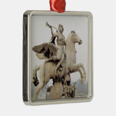 Ruhm, der Pegasus 1699-1702 reitet Silbernes Ornament (Rechts)