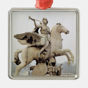 Ruhm, der Pegasus 1699-1702 reitet Silbernes Ornament