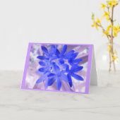 Ruhm der schneebedeckenden blauen Grußkarte Karte (Gelbe Blume)