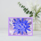 Ruhm der schneebedeckenden blauen Postkarte (Stehend Vorderseite)