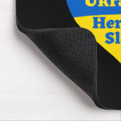 Ruhm der Ukraine! Ruhm den Helden! Ukrainisches F Mousepad (Ecke)