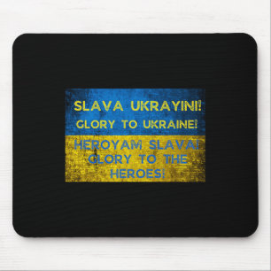 Ruhm der Ukraine! Ruhm den Helden! Ukrainisches F Mousepad