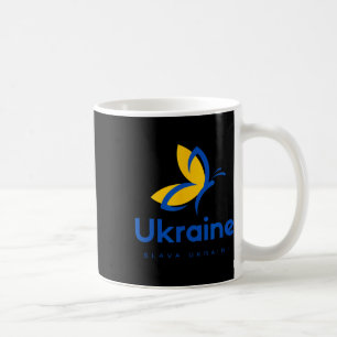 Ruhm der Ukraine Schmetterling Ukrainische Flagge Kaffeetasse