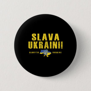 Ruhm der Ukraine-Shirt Ukraine Tryzub-Flagge Ehre Button