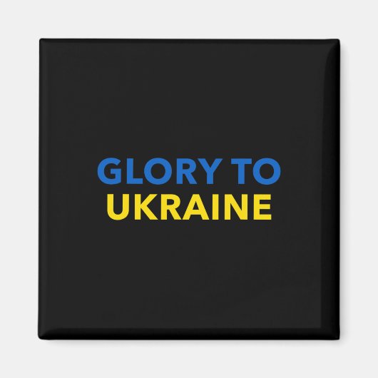 Ruhm der Ukraine - Slawa Ukrajini Magnet (Vorne)