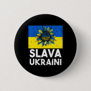 Ruhm der Ukraine Sonnenblume Vintage Stand mit Ukr Button