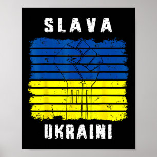 Ruhm der Ukraine Unterstütze Ukraine Vintage Ukrai Poster
