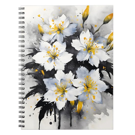 Ruhm des Schnees - Aquarellblumen Notizblock (Vorderseite)